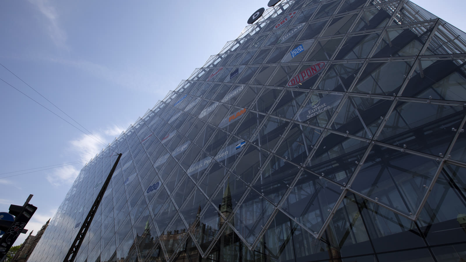Industriens Hus på Vesterbrogade 1, Dansk Industris glaspyramide-facade