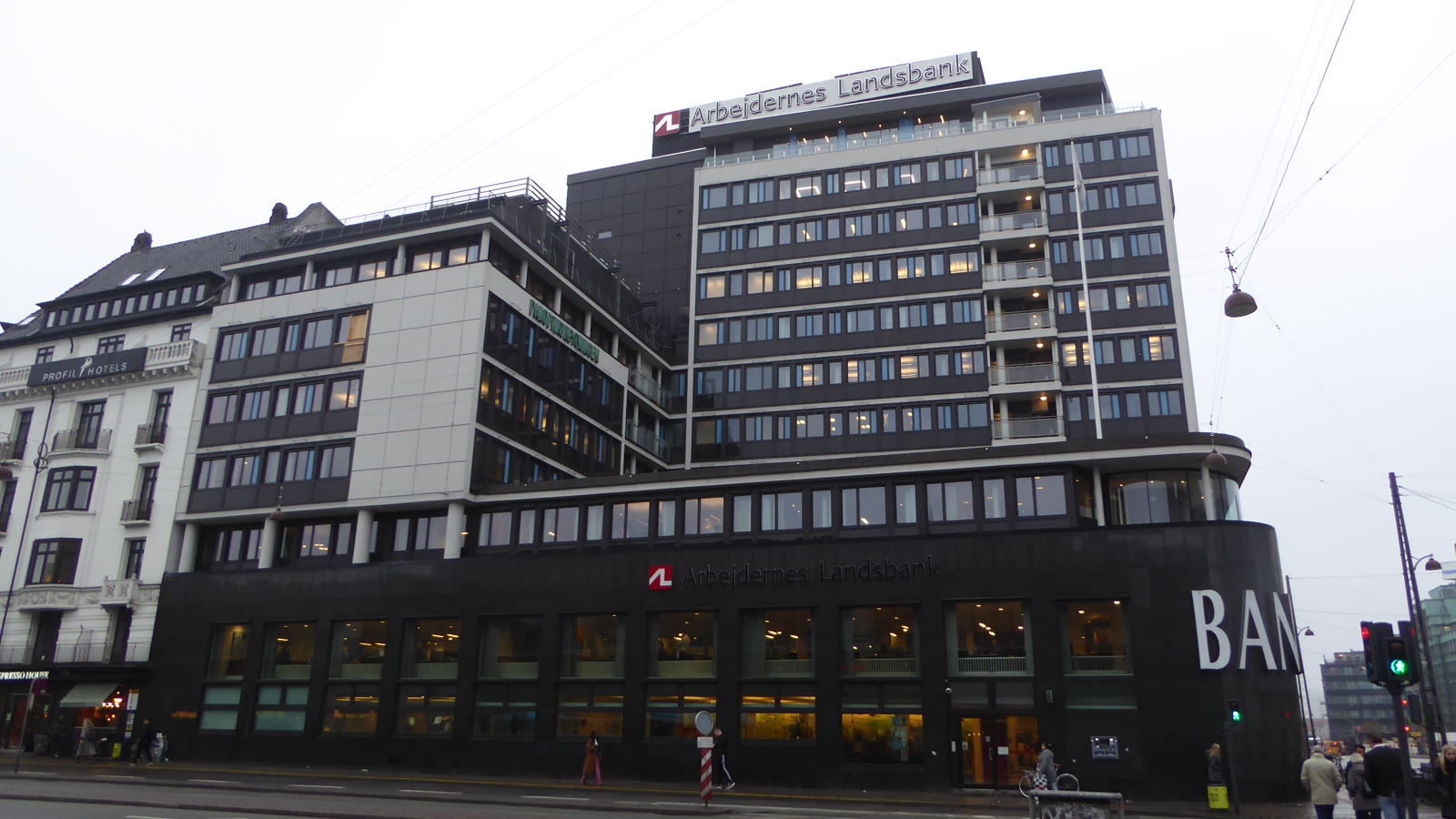 Panoptikonbygningen på hjørnet af Vesterbrogade og Bernstorffsgade